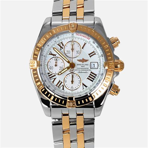 breitling chronomat evolution gold with diamonds|breitling chronomat evolution review.